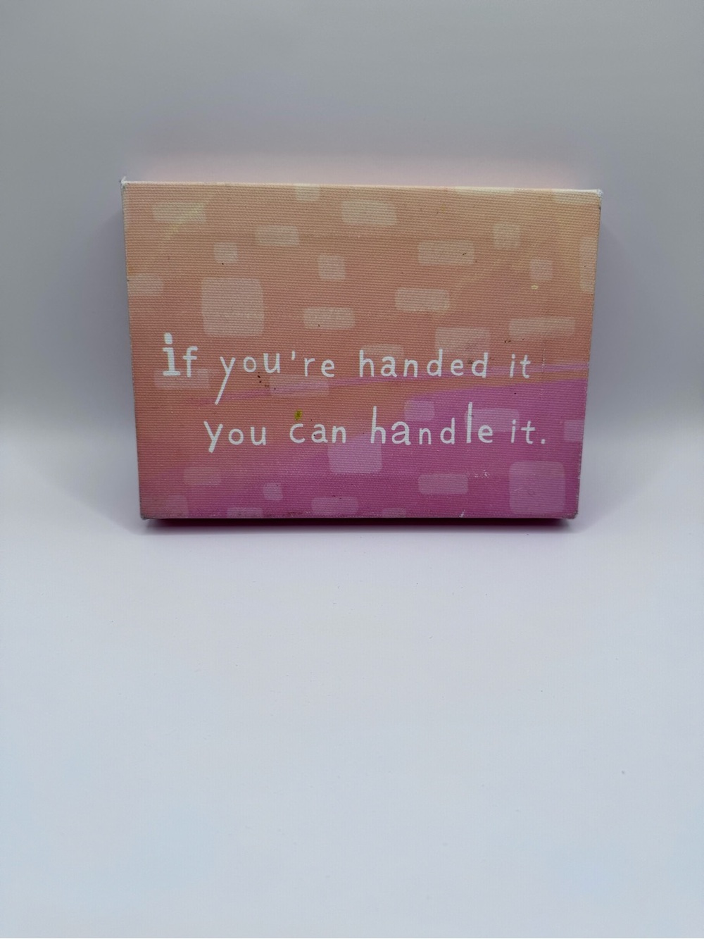 Hallmark Pink Peach Ombre Inspirational Canvas